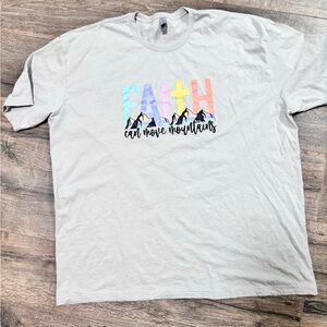 Next Level Apparel Faith Graphic Tee - White